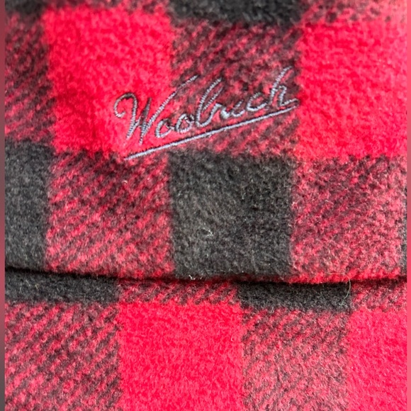 Woolrich Buffalo Plaid Red/Black Fleece Full Zip Up Vest Jacket Mens Sz 2XL C10 - Picture 5 of 6